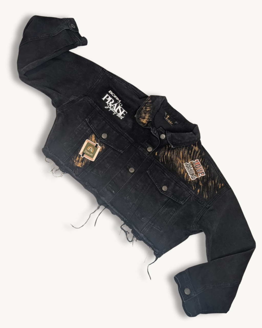 Born to Praise Edition | Women's Black Cropped Jacket