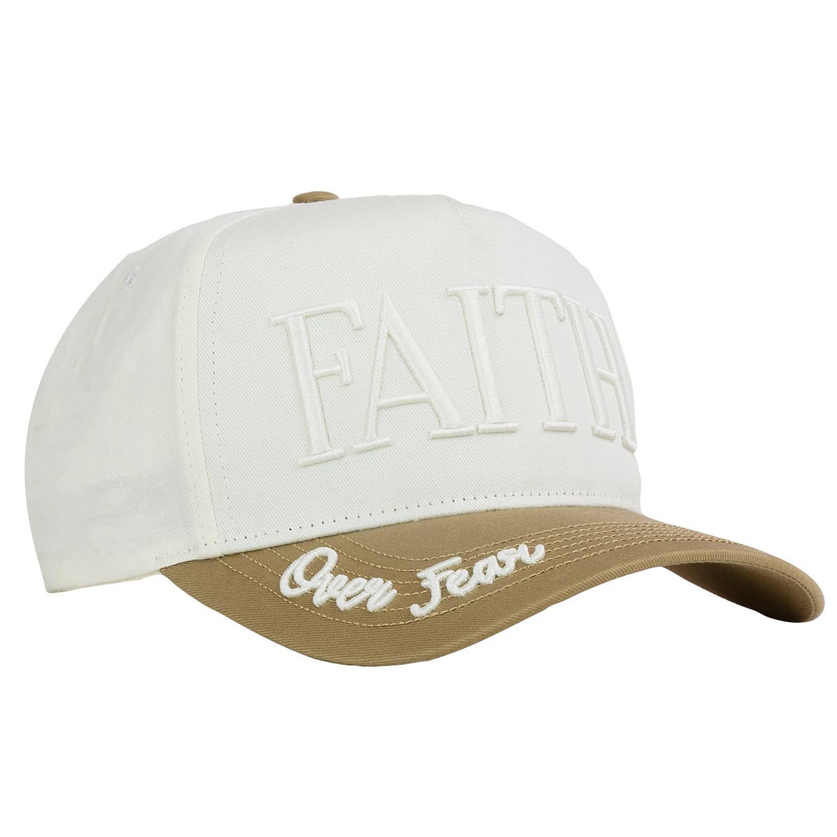 Womens Cap Faith Over Fear Two Tone