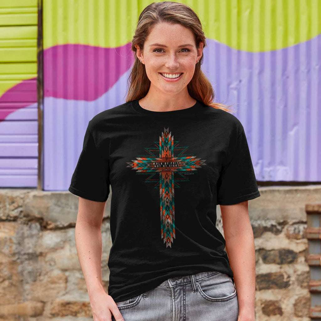 Grace & truth Womens T-Shirt Southwestern Cross