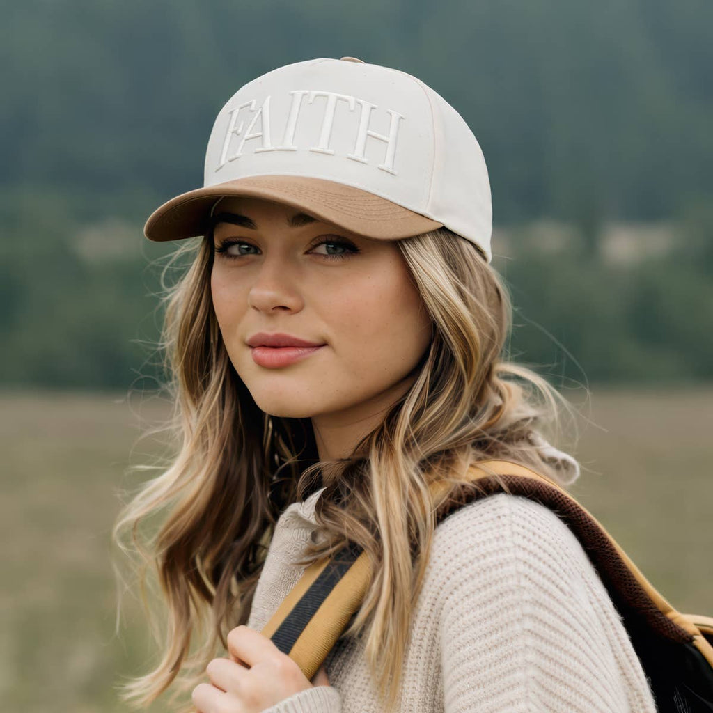 Womens Cap Faith Over Fear Two Tone