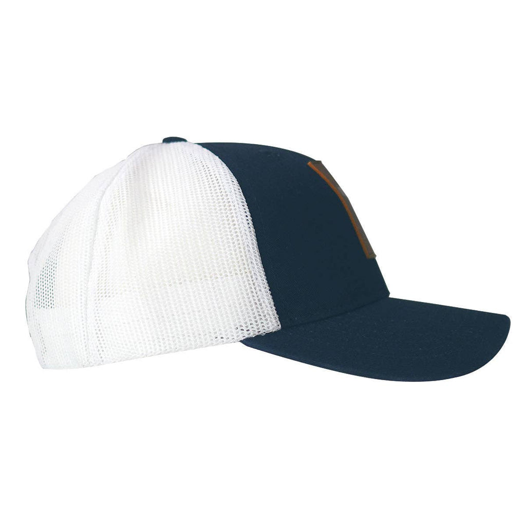 Mens Cap Leather Cross