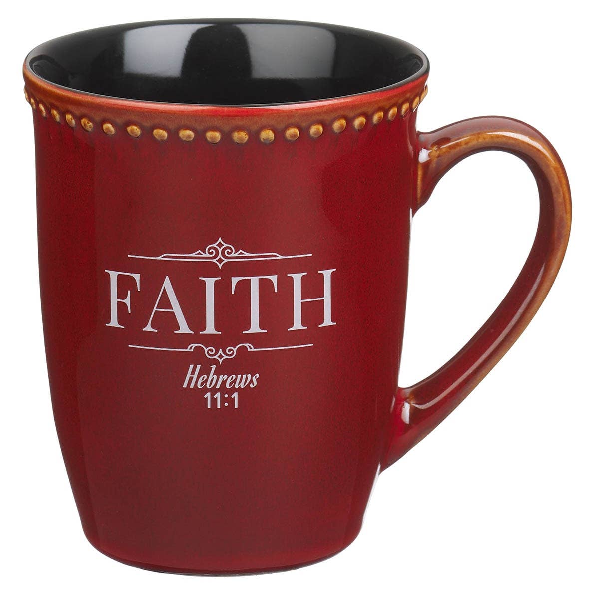 Mug Set 4 pc Multi Color Faith, Hope, Grace, Trust